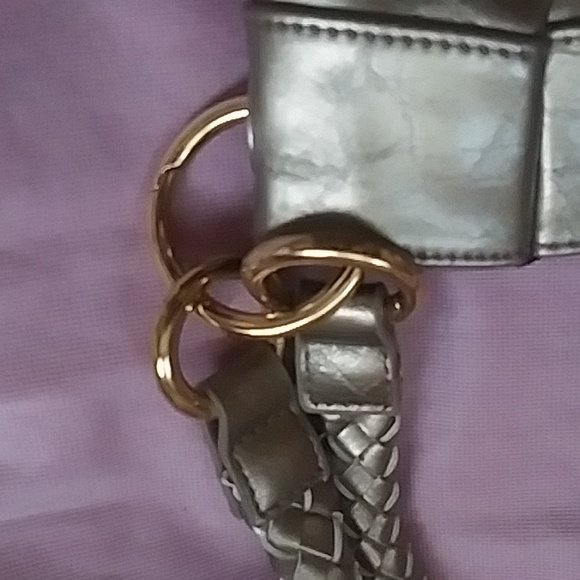 Miche demi base  golden bronze shell leopard shell long crossbody strap+braided - Picture 5 of 16